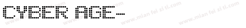 Cyber Age字体转换